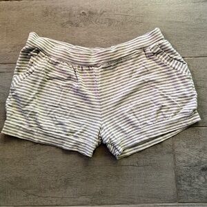 Casual Striped Women's Athletic Shorts